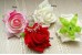 Silk artificial flower, "Rose Velvety"  (6-7 cm), Pack of 3